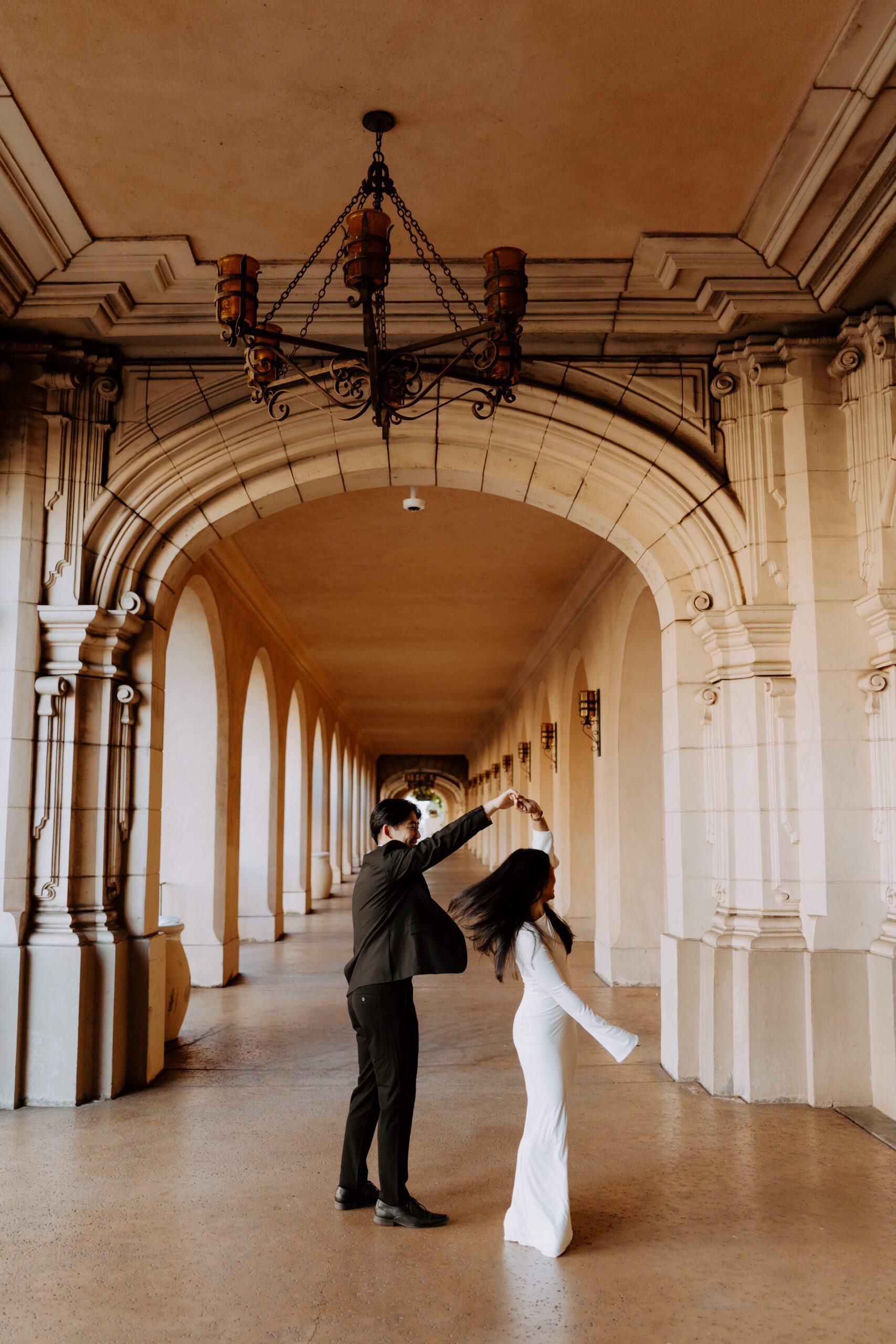 engagement photos at Balboa Park