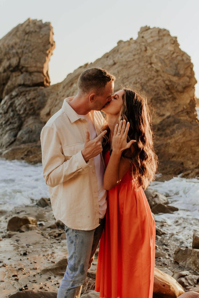 couples engagement photos in Newport Beach