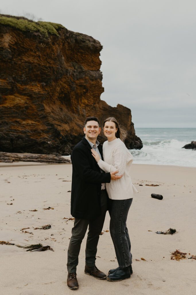 Engagement photos by Yumiko Tan Photography during Panther Beach proposal