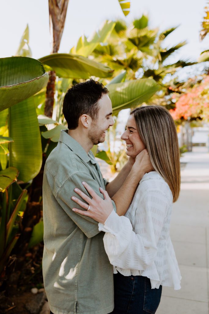 spring engagement photos in san diego