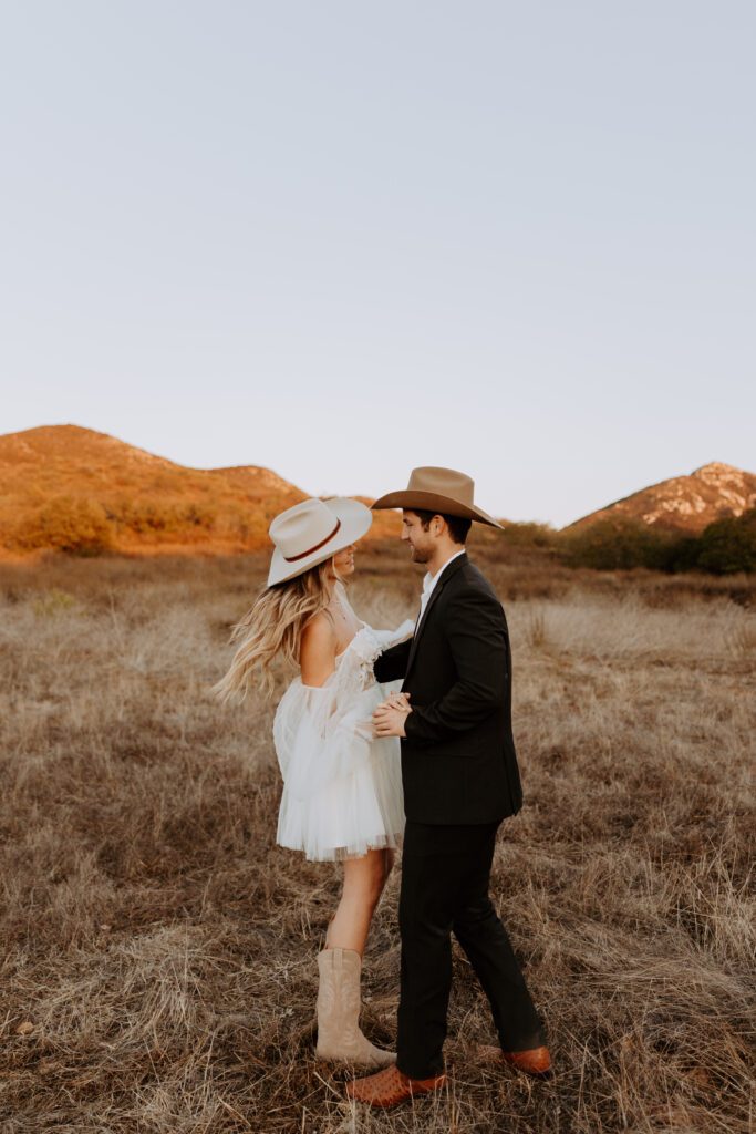 rural engagement photos in san diego